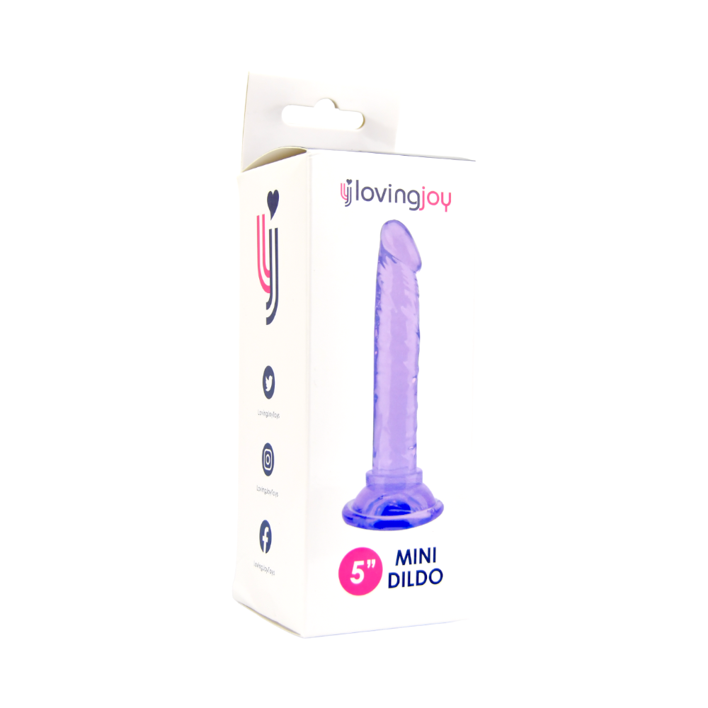Loving Joy 5 Inch Beginners Dildo Purple - Image 6