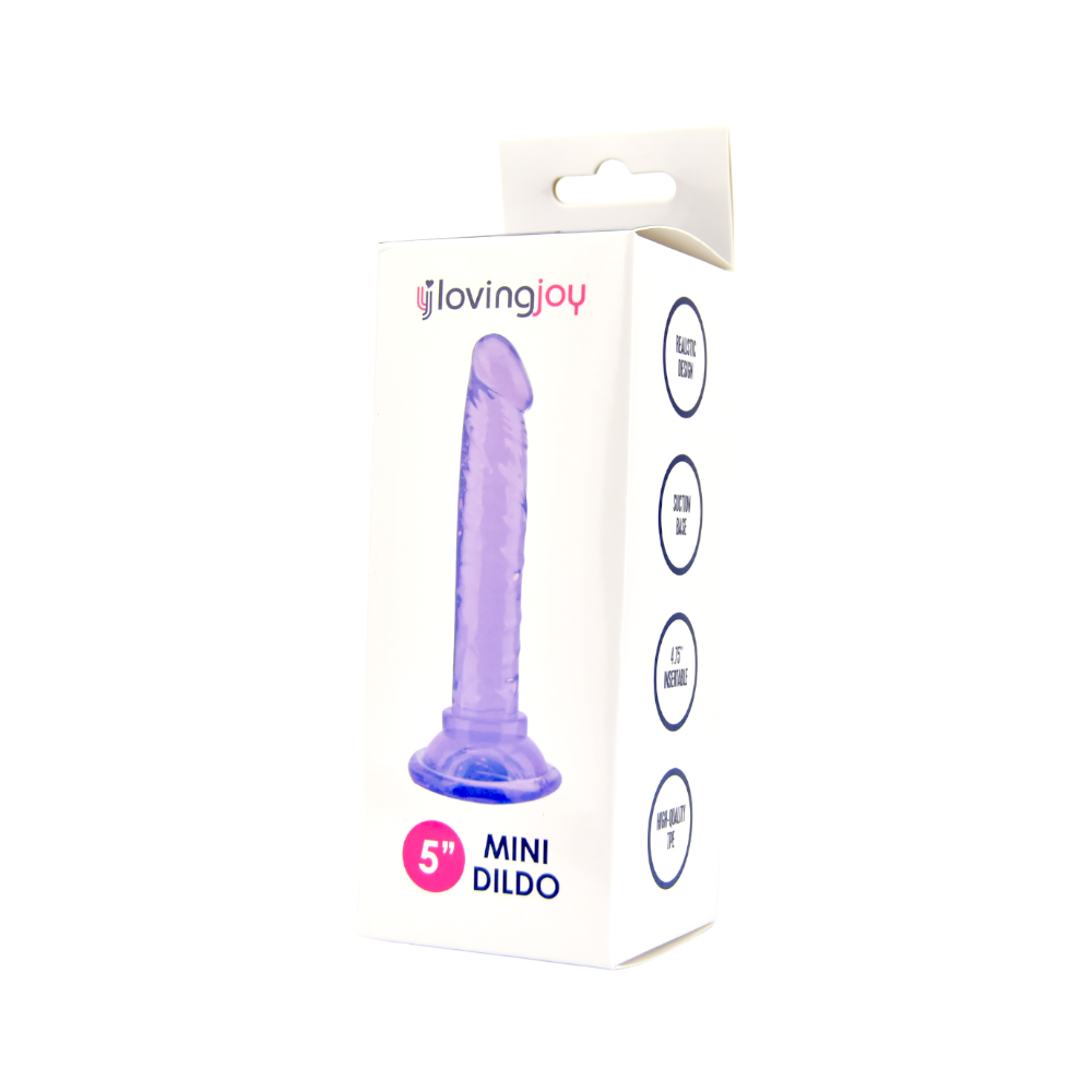 Loving Joy 5 Inch Beginners Dildo Purple - Image 7