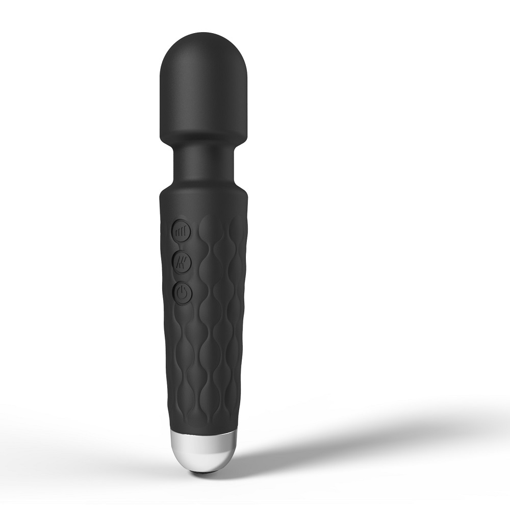 Loving Joy 20 Function Wand Vibrator Black - Image 3