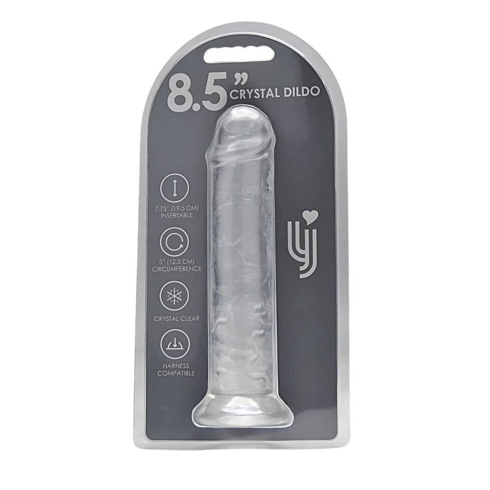 Loving Joy 8.5 Inch Suction Cup Dildo Clear - Image 5