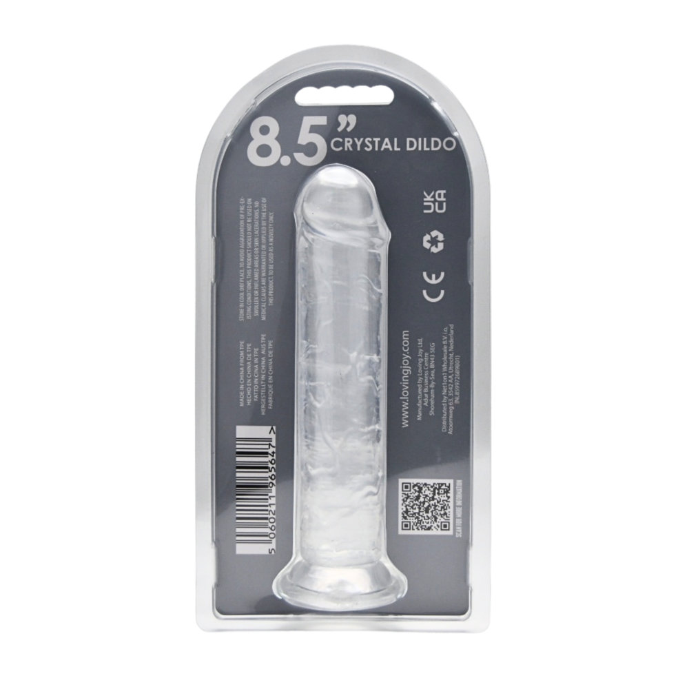 Loving Joy 8.5 Inch Suction Cup Dildo Clear - Image 6