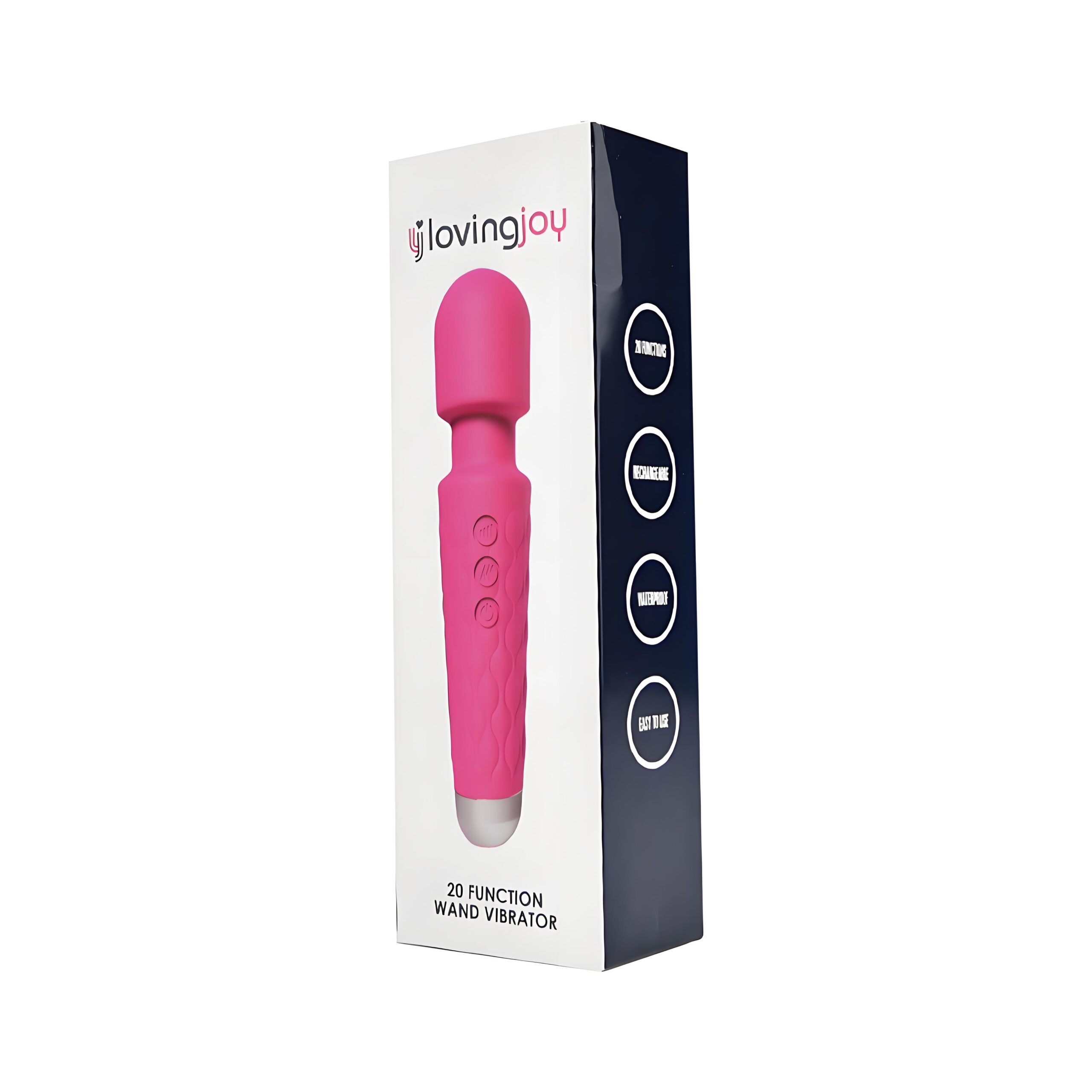 Loving Joy 20 Function Wand Vibrator Pink - Image 6