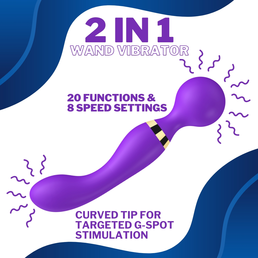 Loving Joy Dual Ended Wand Vibrator - Image 9