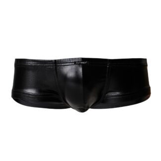 C4M Booty Shorts Black Leatherette - Large
