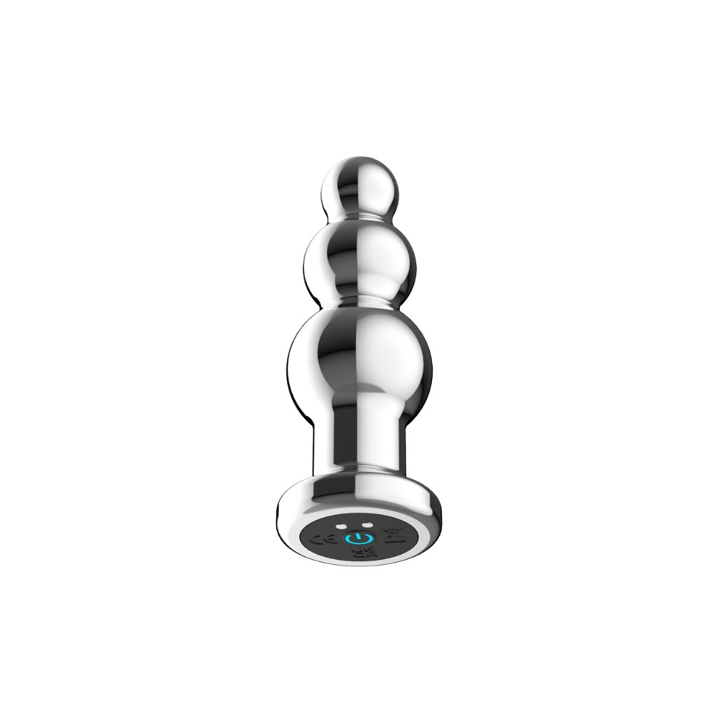 Toosh Remote Controlled Metal Vibrating Anal Beads - Image 3
