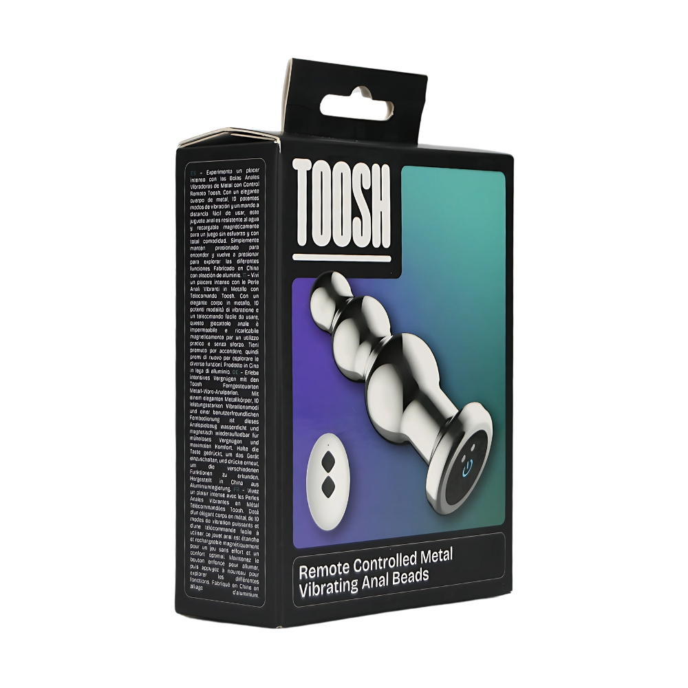 Toosh Remote Controlled Metal Vibrating Anal Beads - Image 7