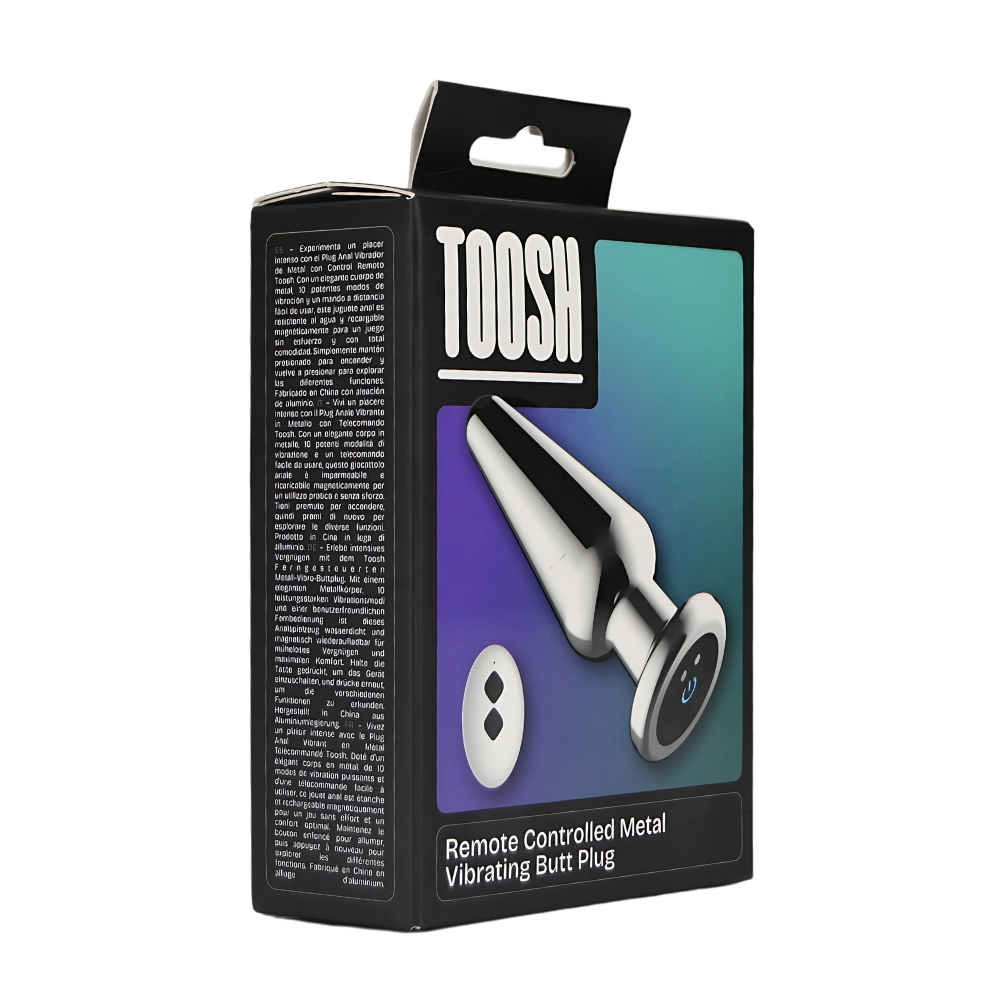 Toosh Remote Controlled Metal Vibrating Butt Plug - Image 8