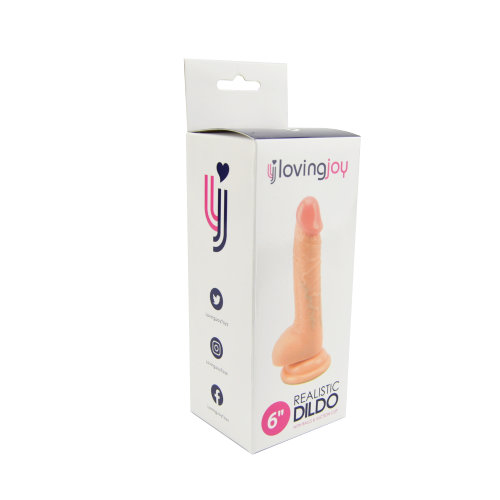 Loving Joy Realistic Dildo with Balls and Suction Cup 6 inch - Image 8