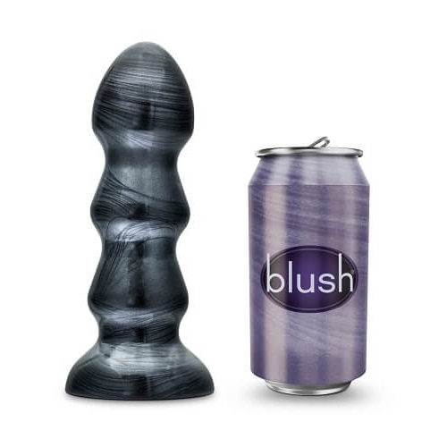 Jet Black Jack Large Ribbed Butt Plug 7 inches - Image 6