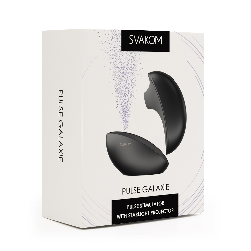 Svakom Galaxie Suction Vibrator with Mood Projector Midnight Black - Image 14
