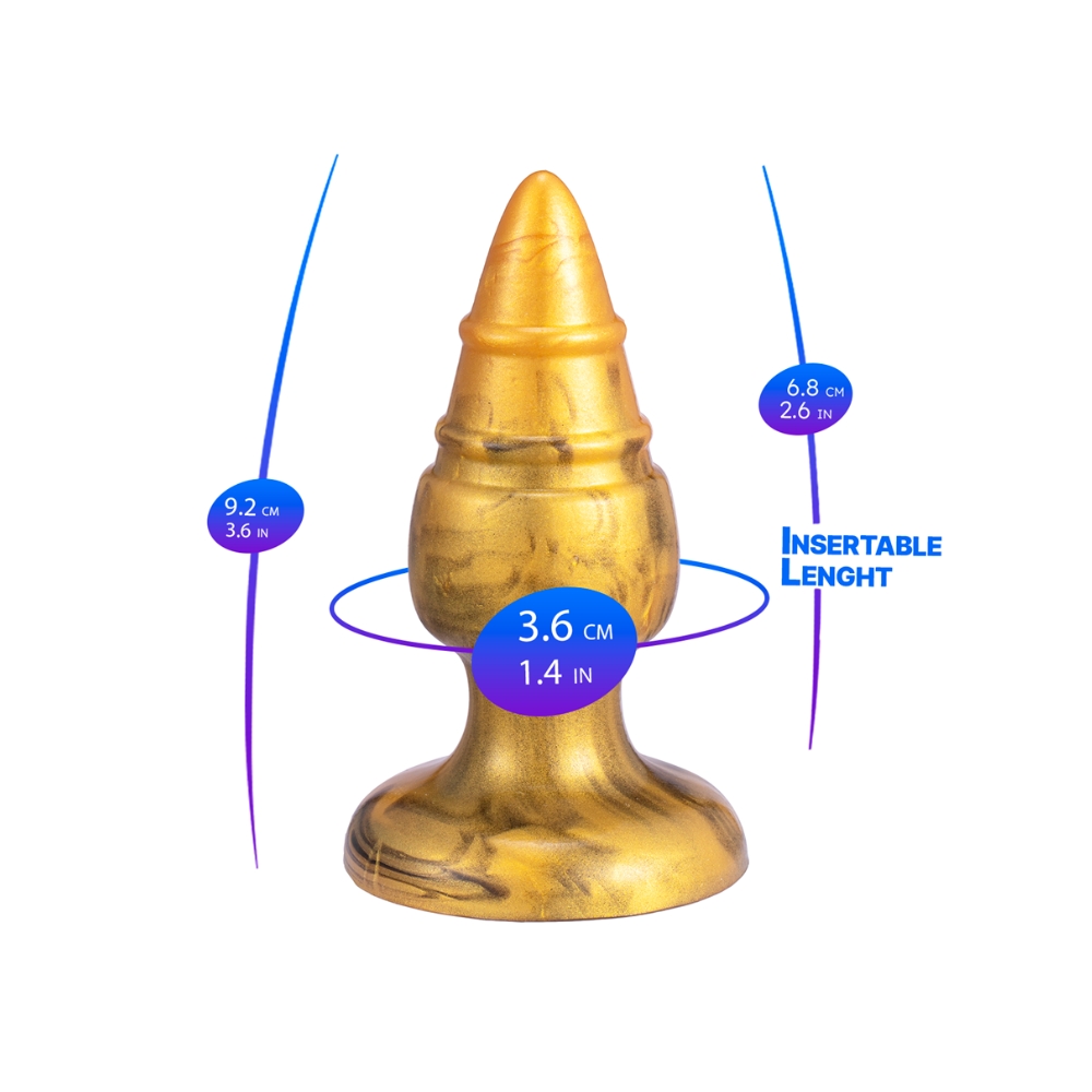 SilexD Fantasy Collection Goldy Butt Plug Medium - Image 3